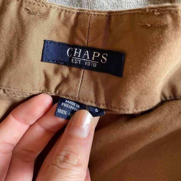 3/ $25 0- Chaps Rich Tan Woman's Khaki Pants - Picture 3 of 4